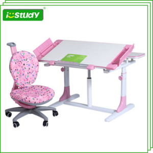 Kids Adjustable Workstation with Storage Compartment Plastic Table